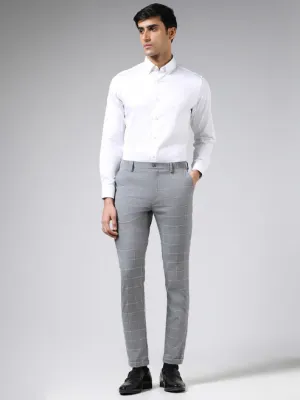 Formals Solid White Cotton-Blend Slim-Fit Shirt