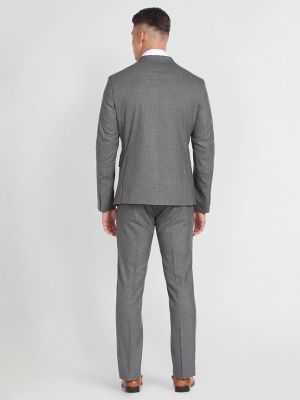 Men's Polyester Single Breasted Business Suit Pants Set