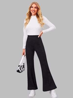 Women's Bell Bottom High Waist Trouser